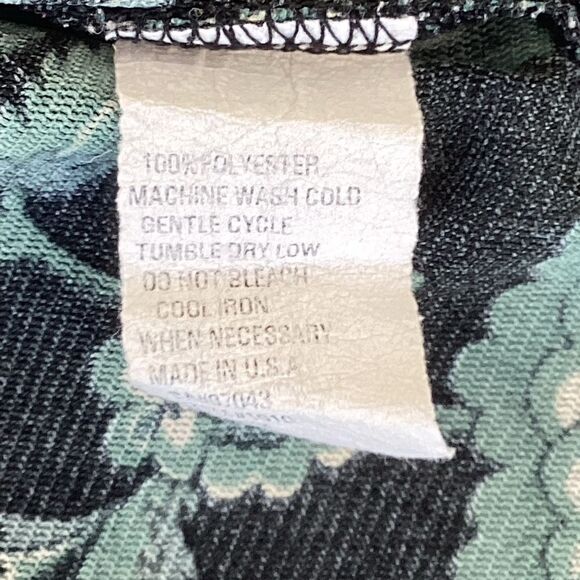 Ninety floral semi sheer vintage top,  0215 - Picture 9 of 9